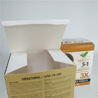 Crème faciale imprimée faite sur commande de carton empaquetant la boîte de papier cosmétique de soins de la peau pour le détergent de blanchisserie
