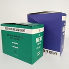 Boîtes de papier pliées imprimées faites sur commande à casse-croûte de barre d'énergie d'emballage de secousse de boeuf de la boîte de présentation de vente au détail de carton 200G