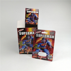 La pilule 3d de sexe de Superman 500k boursouflent les cartes en plastique empaquetant pour l'amélioration masculine