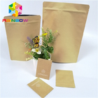 Sacs en papier biodégradables avec le sac zip-lock d'emballage de stockage de nourriture pour des fruits secs