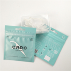 Bas emballage avant clair de sac de tirette de papier d'aluminium de sacs de conditionnement en plastique de trou de coup de fil dentaire de MOQ