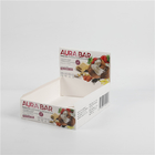 La coutume d'emballage de boîte de papier de carton d'affichage de barre de chocolat de fruit de casse-croûte a imprimé