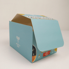 La boîte de présentation se pliante faite sur commande de larme de carton de carton loin, les casse-croûte au détail de compteur du carton ondulé PDQ empaquettent la boîte de empaquetage