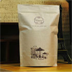 Le grain de café a adapté les sacs en papier aux besoins du client Brown Papier d'emballage avec le sac de papier de métier de fenêtre et de tirette