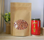 La catégorie comestible a adapté le papier aux besoins du client d'emballage de sacs en papier avec la fenêtre pour des haricots/riz