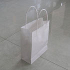 Sacs en papier faits sur commande blancs recyclables impression offset de papier d'emballage de 150 grammes