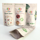 Poche comestible adaptée aux besoins du client de support zip-lock d'emballage de sachets en matière plastique de Mylar pour la nourriture