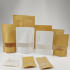 La tirette faite sur commande Doypack d'emballage de sacs à thé de catégorie comestible d'impression voient par des sacs en papier avec le logo