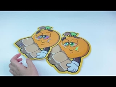 L'emballage alimentaire en aluminium formé fait sur commande olographe Mylar du toucher doux 3.5g met en sac les poches découpées avec des matrices