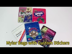 Logo personnalisé imprimé 3.5g Mylar sacs