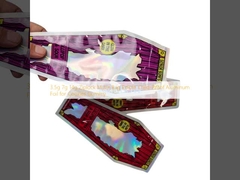 Sachet Ziplock Mylar 3.5g 7g 14g Comestible en Aluminium avec Sécurité Enfant pour Cookies et Bonbons Gélifiés