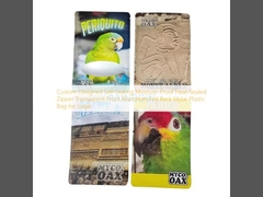 Sac en plastique Mylar avec fermeture à glissière thermoscellée, auto-scellante, résistant à l'humidité, conçu sur mesure, face transparente et dos en feuille d'aluminium pour le sucre