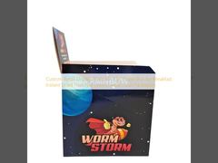 Affichage personnalisé au détail boîte en papier pliable 3,5 g pour le petit déjeuner Fruits secs instantanés Noix céréales céréales emballage alimentaire