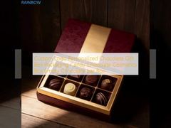 Boîte cadeau de chocolat personnalisée avec logo personnalisé, emballage de bonbons, boîte de cosmétiques, boîte à chocolat vide