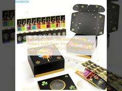 Taille personnalisée de l'usine Dossiers biodégradables Papier Kraft Casse d'alignement de dents vides Montre bijoux cadeau boîte magnétique avec gravure