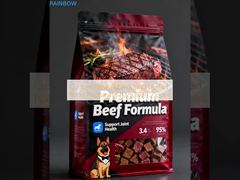 Sacs d'emballage de nourriture pour animaux de compagnie personnalisés et recouvertables avec fermeture à glissière