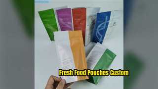 Le papier d'aluminium fait sur commande de Matt de poches de nourriture tiennent des sacs