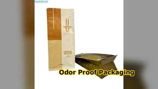 Emballage de collations au café en pochette anti-odeur