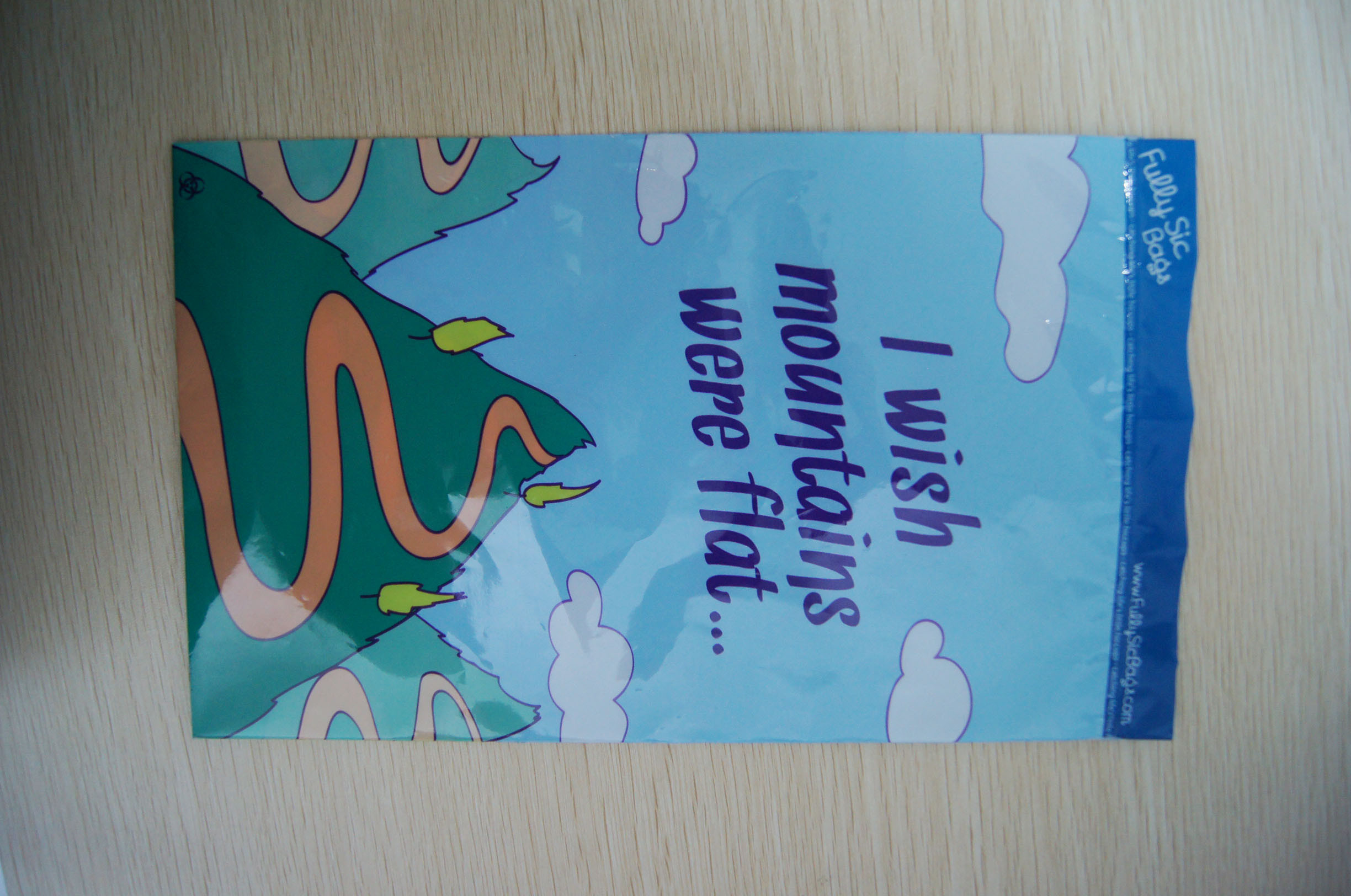 Le joint de poignée imprimé par LDPE met en sac le bleu avec la petite bande dessinée pour des jouets d'enfants