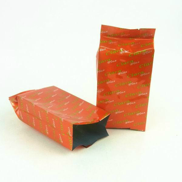 Adapté aux besoins du client tenez les sacs à thé empaquetant coloré imprimé avec le gousset latéral