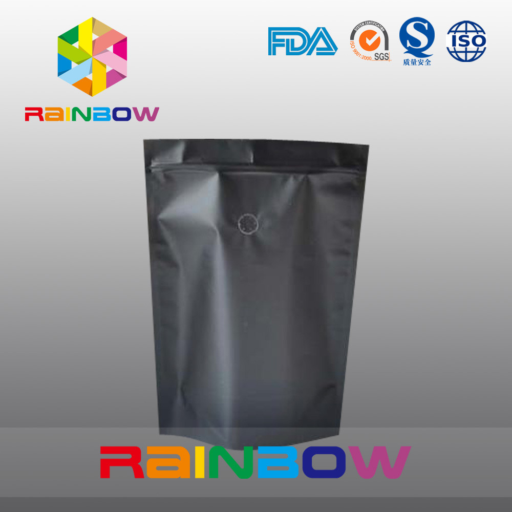 Emballage mat de sachet à thé de café/de papier d'aluminium de noir de preuve de Mouisture