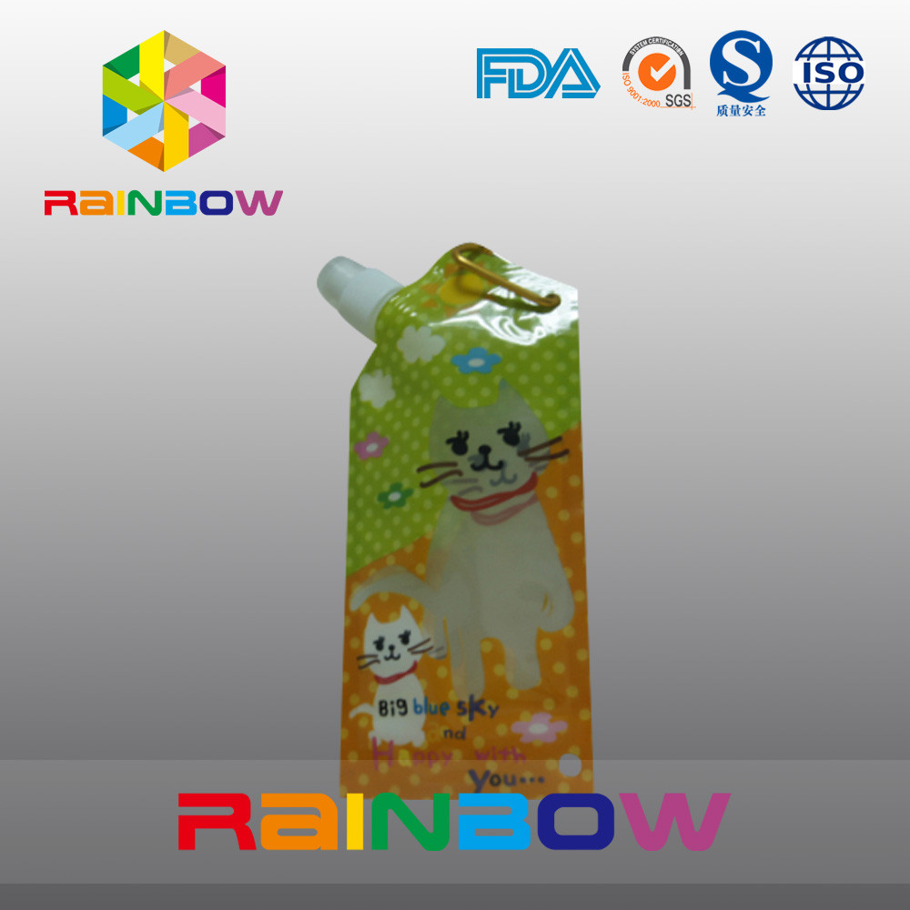 Les poches de gousset de côté d'emballage de jus/boisson de type particulier avec le métal sonnent