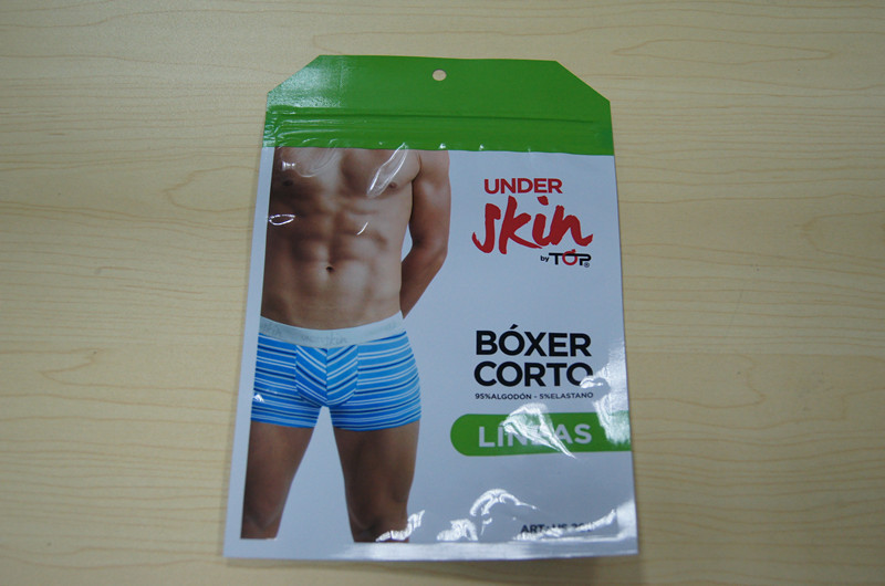 Poche de Pacakging Noni de sachets en matière plastique de sac des sous-vêtements du mâle avec la tirette