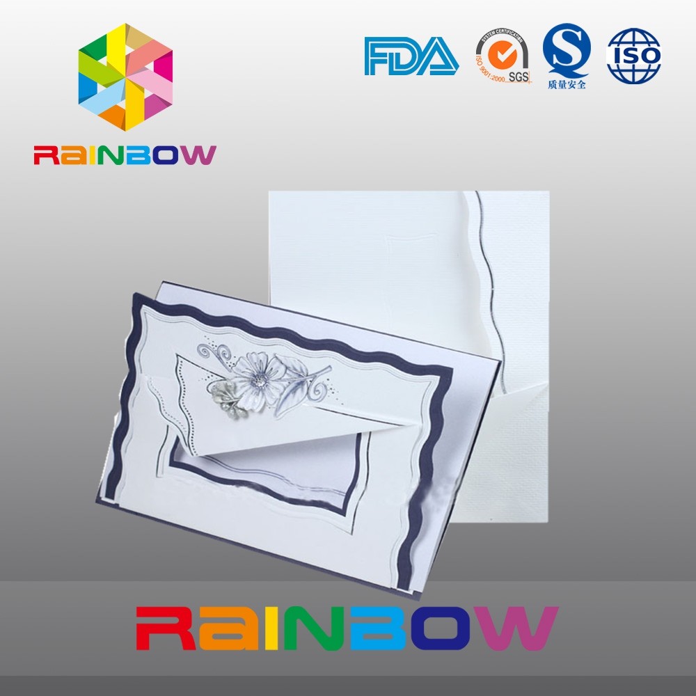 Carte de papier adaptée aux besoins du client d'art pour des invitations de salutation/mariage de Noël