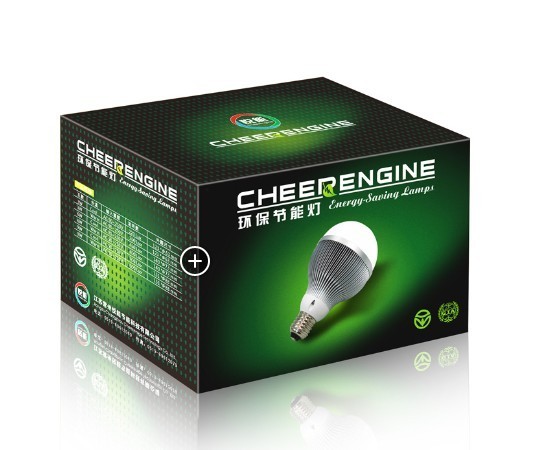 Boîte menée qui respecte l'environnement d'emballage de papier d'ampoule avec le logo imprimé par coutume