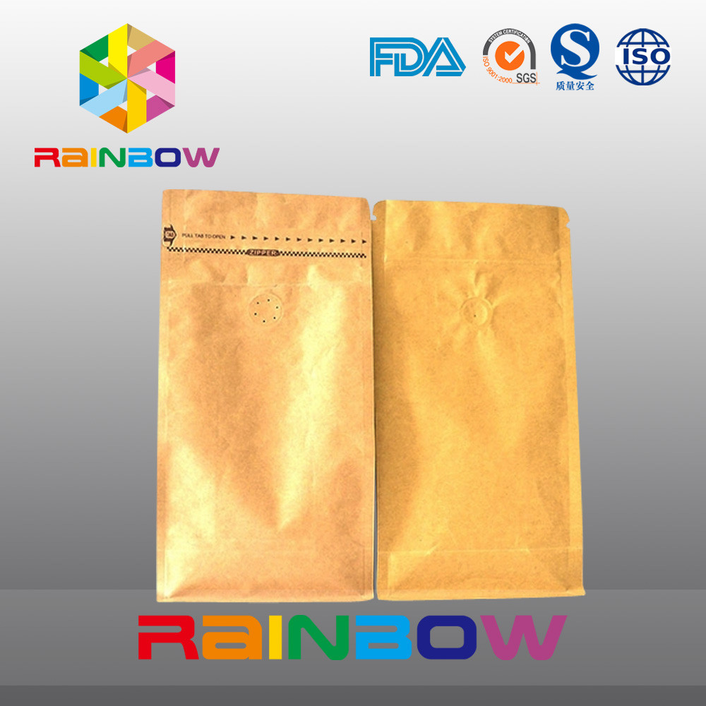 Le gousset inférieur tiennent les sacs zip-lock pour l'emballage de café avec la valve