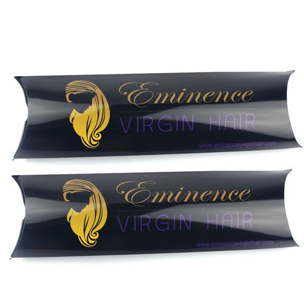 Emballage imprimé par coutume de boîte de papier d'extension de cheveux, boîte de papier d'extension de cheveux