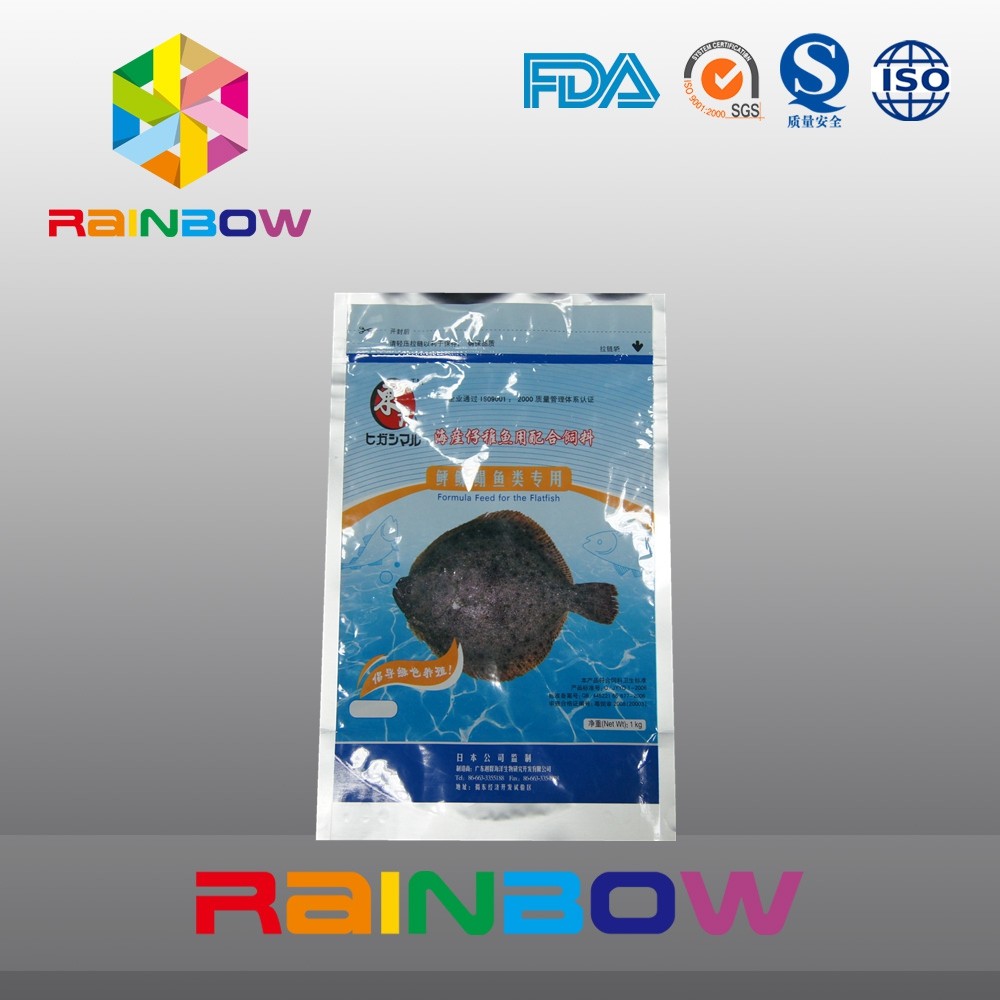 La poche d'aliment pour animaux familiers du papier d'aluminium 1kg se levant avec l'appât de tirette met en sac