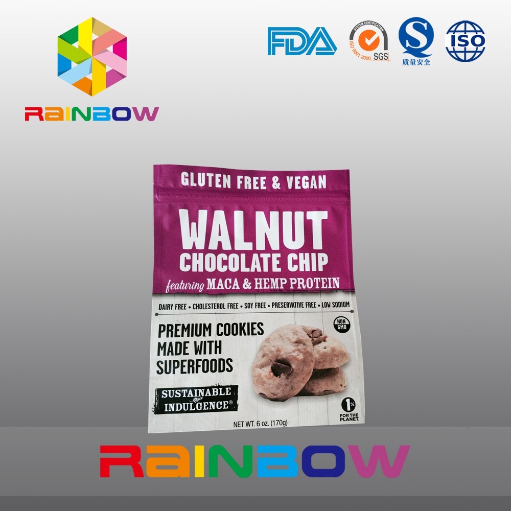 Sacs extérieurs mous mats zip-lock de Doypack de biscuits d'emballage de sachet en matière plastique