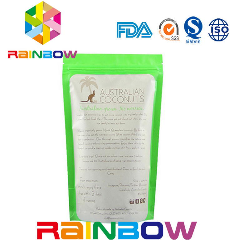 Le zip-lock adapté aux besoins du client d'emballage de sac de casse-croûte pour l'empaquetage de graines tiennent le gousset inférieur