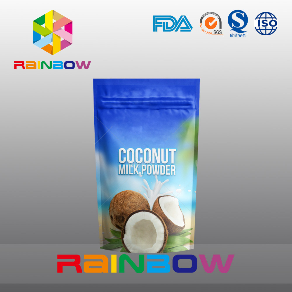Poudre de collagène/emballage pur de poche de papier d'aluminium de lait en poudre de chèvre avec la tirette
