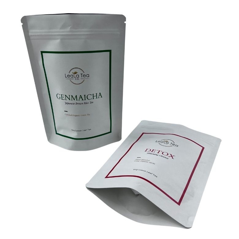 Le support fait sur commande d'impression vers le haut du corps d'emballage de poche frottent le sac zip-lock de papier d'aluminium