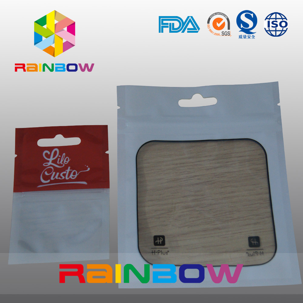 Sachets en matière plastique de sac zip-lock de Mylar empaquetant avec la fenêtre transparente pour des marchandises