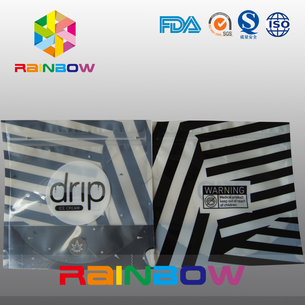 Les rayures de zèbre tiennent le sac d'égouttement de Noni, poche composée élégante de Mylar