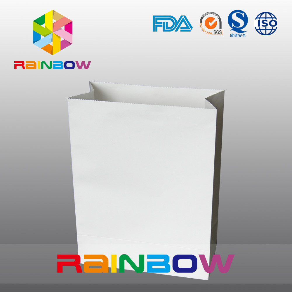 Sac à provisions de Supermaket de sac de papier de douleur pour la nourriture, vêtements emballant des sacs