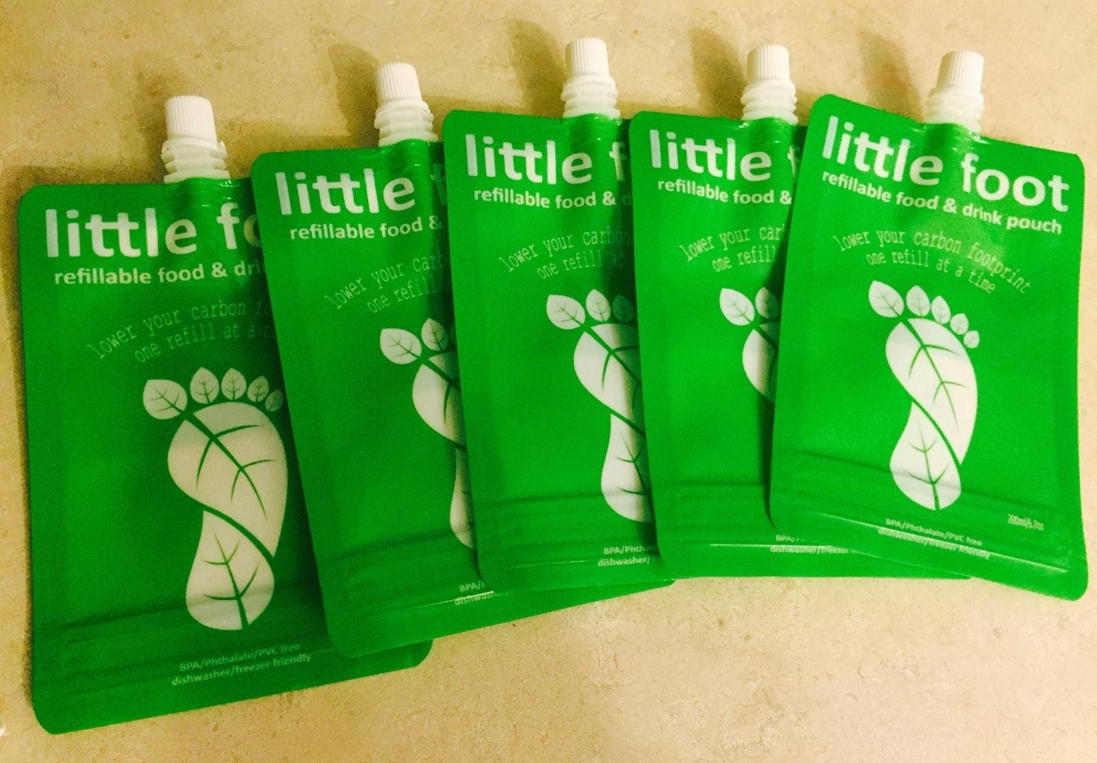 Les différentes tailles tiennent la poche réutilisable de bec pour des suppléments