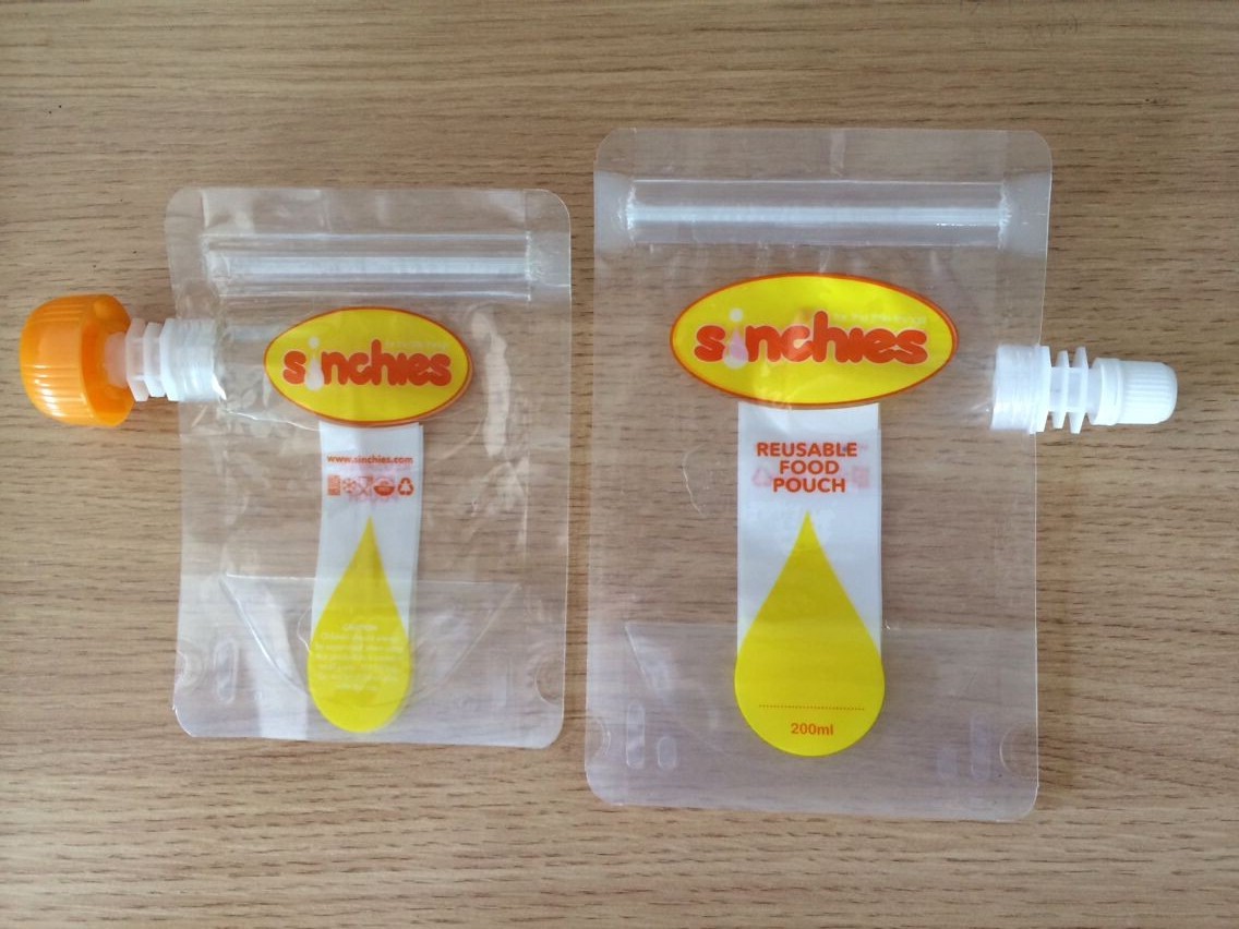 Poche liquide réutilisable de bec de nourriture de certification de FDA avec étanche