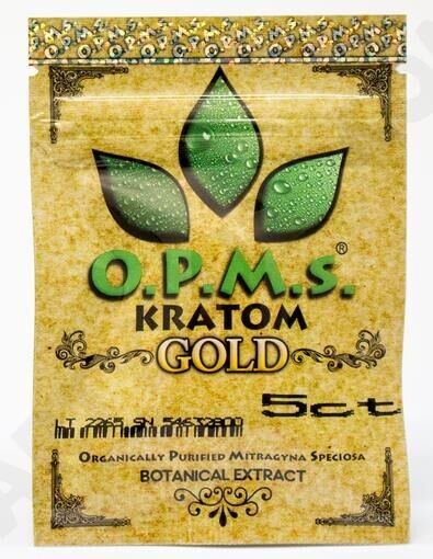 l'extrait zip-lock de kratom d'or de 5ct OPMS capsule le sac les sacs/trois latéral zip-lock de joint d'emballage