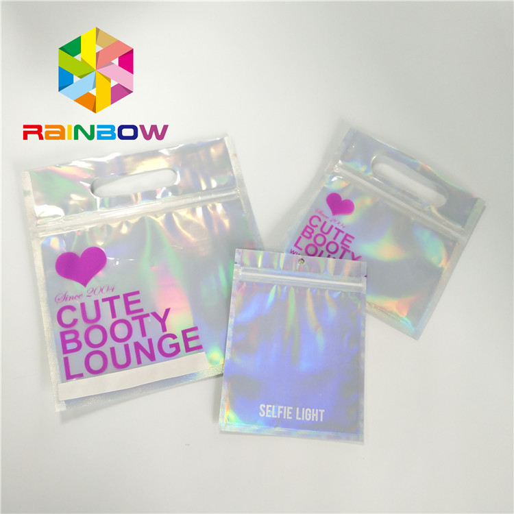 Les vêtements de bain en plastique imperméables de toucher doux de sac d'emballage de bikini réutilisent des sacs de serrure de fermeture éclair