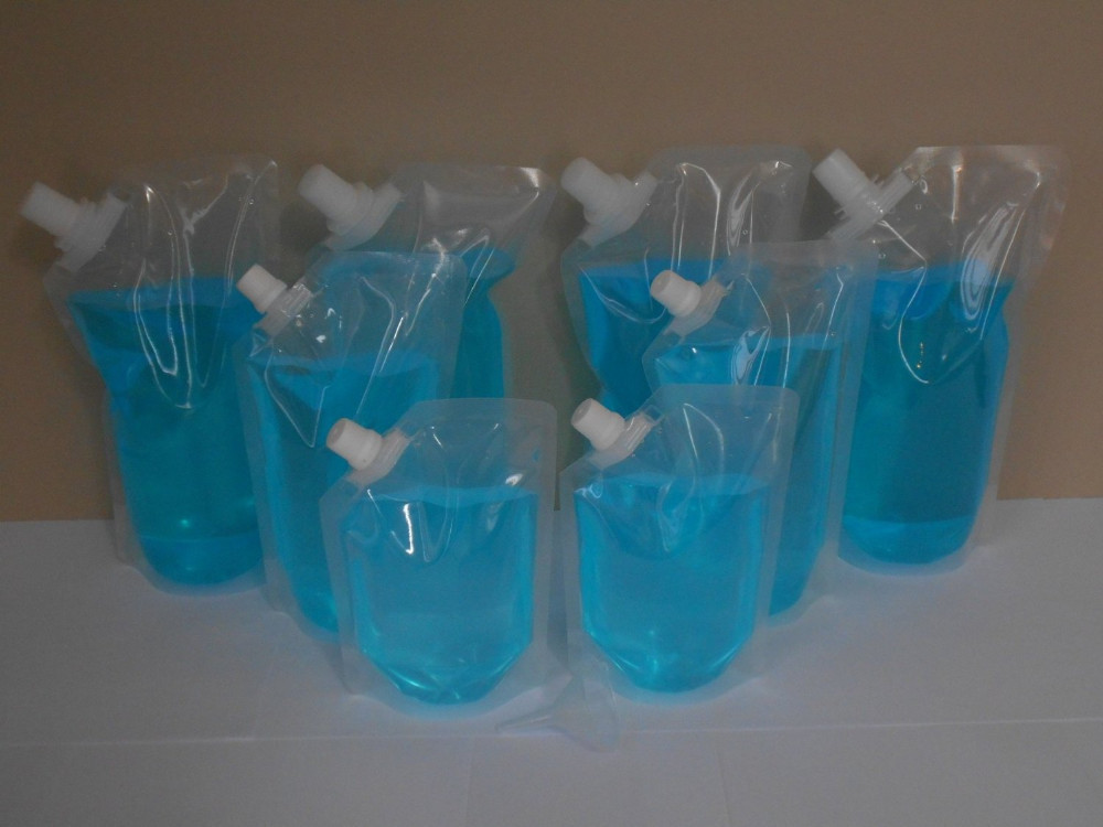 Flacons en plastique libres de Bpa de sac de bec de coureur de vin de poche de flacon de croisière de catégorie comestible