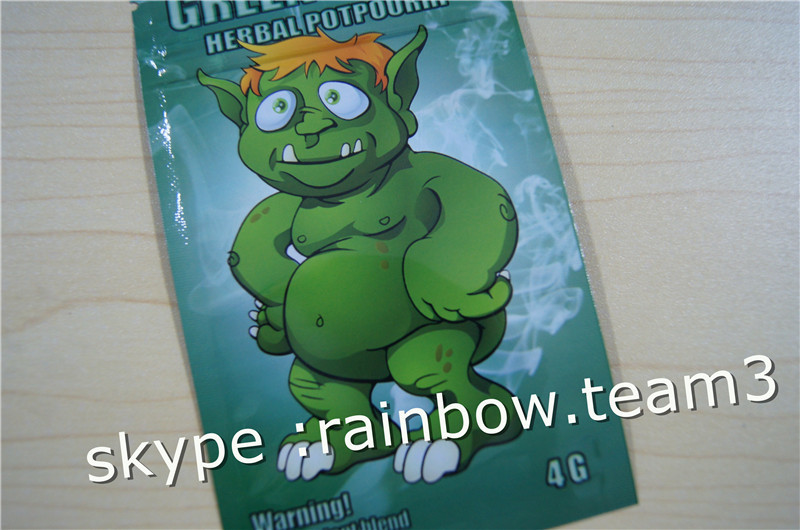 Sac latéral de tirette de joint du sac trois de fines herbes d'encens/sac de fines herbes fait sur commande d'encens pour le sac de sachet de 1g /2g /3g/4g/5g pour la poudre