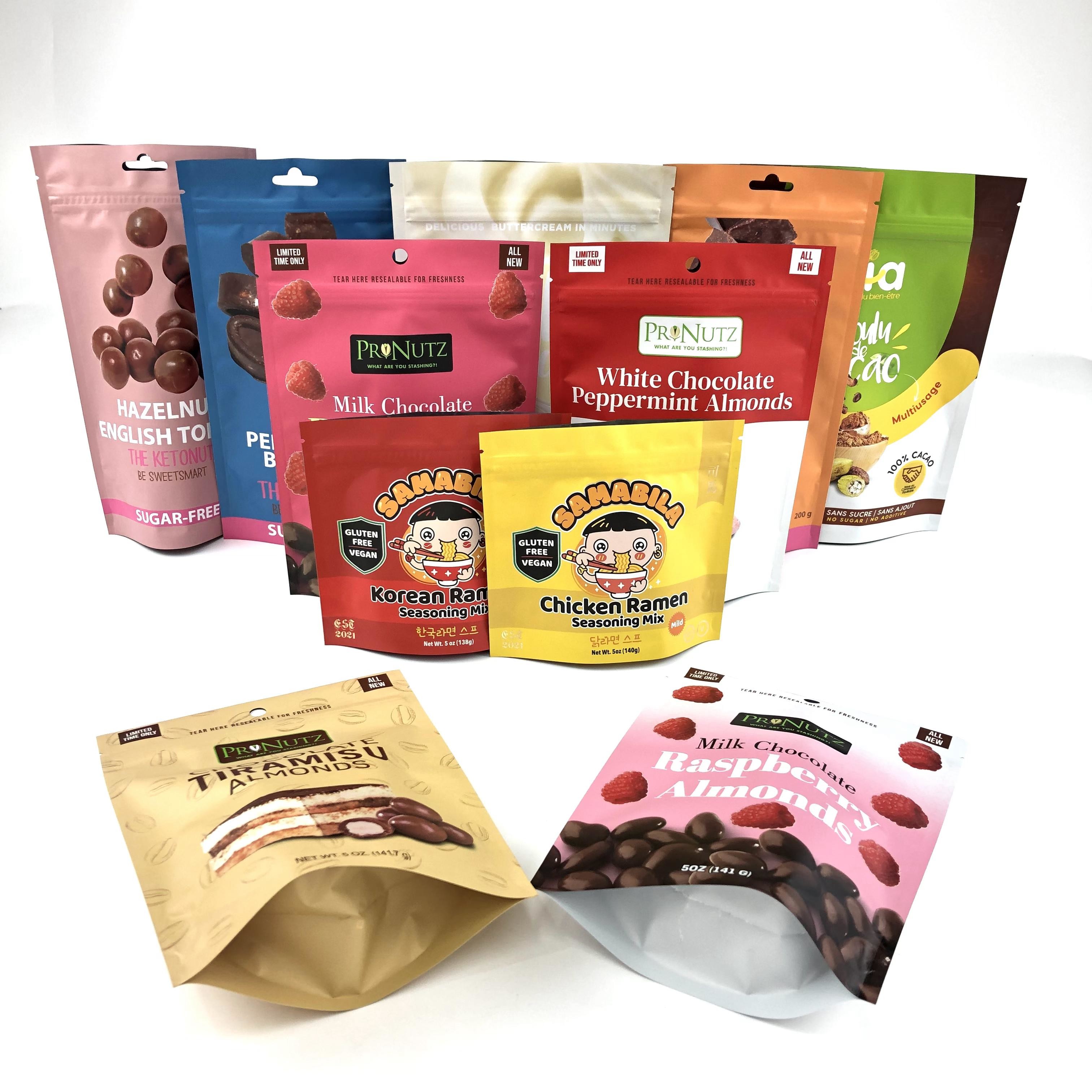 Support comestible de nourriture de l'emballage 3.5g de Digital vers le haut de sachet en plastique zip-lock de preuve d'odeur de sac