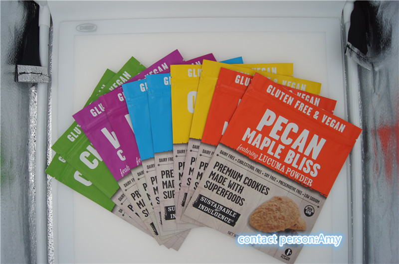 L'emballage alimentaire en plastique de casse-croûte met en sac/sachet pour des biscuits, poche du fromage 10oz avec la tirette