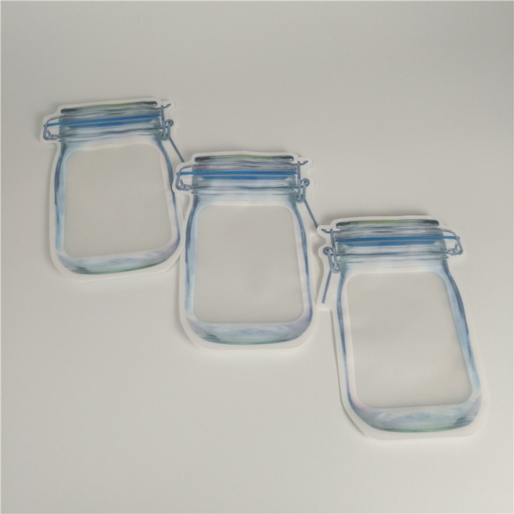 Sac olographe de preuve d'odeur du sac 3.5g de Mylar découpé avec des matrices par forme faite sur commande avec le zip-lock