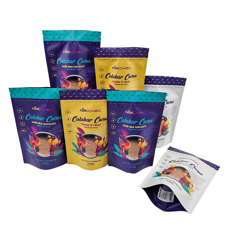 Sac comestible adapté aux besoins du client de poche de support d'emballage avec la preuve d'odeur de tirette