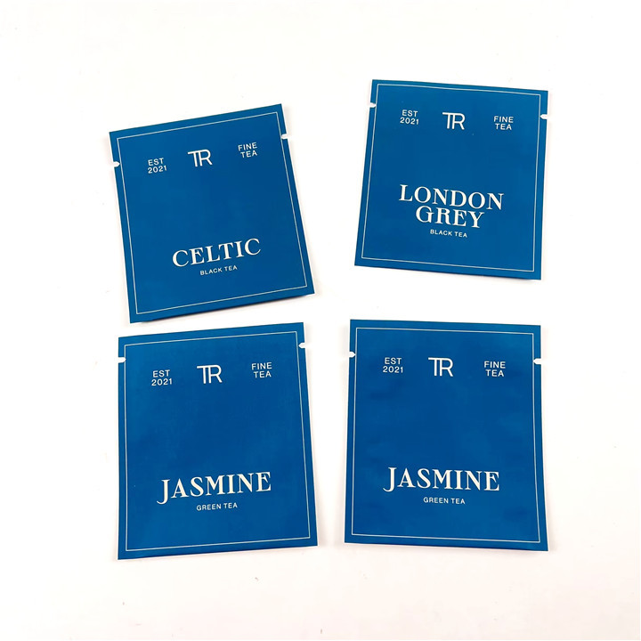 500Ppcs empaquetant imprimant des sacs de Mylar pour les poches noires de soudure à chaud de thé vert